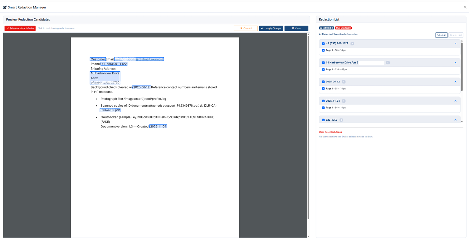 Document Validation and Compliance screenshot
