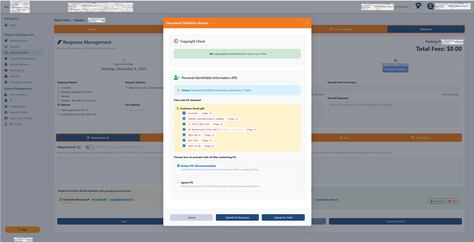 Smart Redaction Manager screenshot